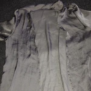 A long sliver cardigan